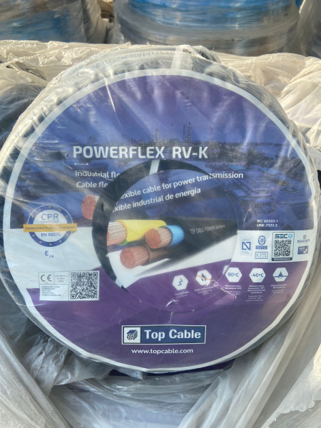 TOP CABLE - 3 Core 4 Sqmm 100 Mtrs Cable Roll